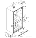 CASE PARTS Diagram and Parts List for PFCE1NJZADSS  General Electric Refrigerator