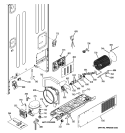 MACHINE COMPARTMENT Diagram and Parts List for PFCE1NJZADSS  General Electric Refrigerator