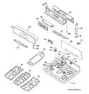 Part Location Diagram of WB36K10590 GE TRIM AND MEMBRANE Assembly