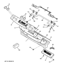 CONTROL PANEL Diagram and Parts List for P2S975DEP2BB  General Electric Range