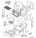 BODY PARTS Diagram and Parts List for P2S975SEP2SS  General Electric Range