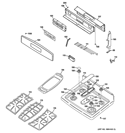 Part Location Diagram of WB36K10650 GE TRIM CONTROL