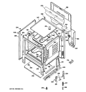 BODY PARTS Diagram and Parts List for ABS200P2WW  General Electric Range