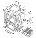 BODY PARTS Diagram and Parts List for RGB523PPH7CT  Hotpoint Range