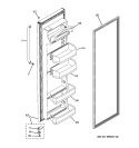 FRESH FOOD DOOR Diagram and Parts List for GSH25JSBBSS  General Electric Refrigerator
