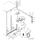 FRESH FOOD SECTION Diagram and Parts List for GSH25JSBBSS  General Electric Refrigerator