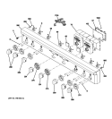 CONTROL PANEL Diagram and Parts List for ZDP484NGP4SS  General Electric Range