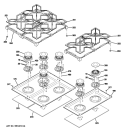 Part Location Diagram of WB49K10021 GE PAN UNIT