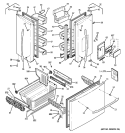 DOORS Diagram and Parts List for PFCA1NJZCDSS  General Electric Refrigerator