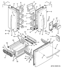 DOORS Diagram and Parts List for PFCE1NJZCDSS  General Electric Refrigerator