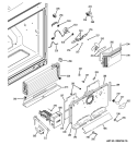 FREEZER SECTION Diagram and Parts List for PFCE1NJZCDSS  General Electric Refrigerator