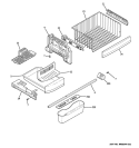 FREEZER SHELVES Diagram and Parts List for PFCF1PJZCWW  General Electric Refrigerator
