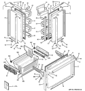 DOORS Diagram and Parts List for PFIC1NFZCBV  General Electric Refrigerator