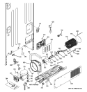 MACHINE COMPARTMENT Diagram and Parts List for PFIE1NFZCAKB  General Electric Refrigerator