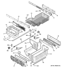 FREEZER SHELVES Diagram and Parts List for PGCS1NFZCSS  General Electric Refrigerator