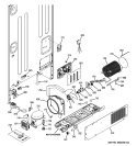 MACHINE COMPARTMENT Diagram and Parts List for PGCS1PJZCSS  General Electric Refrigerator