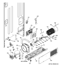 MACHINE COMPARTMENT Diagram and Parts List for PGSS5NFZB SS  General Electric Refrigerator