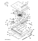 CONTROL PANEL & COOKTOP Diagram and Parts List for PP944ST1SS  General Electric Cooktop