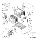 MICROWAVE Diagram and Parts List for JES1142SP1SS  General Electric Microwave