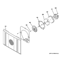 CONVECTION FAN Diagram and Parts List for ZGP304LR1SS  General Electric Range