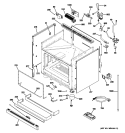Part Location Diagram of WB07K10389 GE TRIM VENT Assembly
