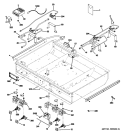GAS & BURNER PARTS Diagram and Parts List for ZGP364NDR1SS  General Electric Range