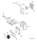 Part Location Diagram of WJ94X10342 GE MOTOR, FAN