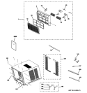 GRILLE & CHASSIS PARTS Diagram and Parts List for AEN12APL1  General Electric Air Conditioner