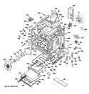 Part Location Diagram of WB13K10049 GE RELAY GRIDDLE Assembly
