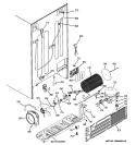 SEALED SYSTEM & MOTHER BOARD Diagram and Parts List for GSHF6NGBCHWW  General Electric Refrigerator