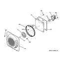 CONVECTION FAN Diagram and Parts List for JB710TT1WW  General Electric Range