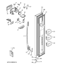 FREEZER DOOR Diagram and Parts List for PSHF9PGZBCBB  General Electric Refrigerator