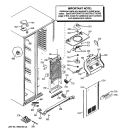FREEZER SECTION Diagram and Parts List for PSHF9PGZBCBB  General Electric Refrigerator
