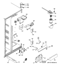 FRESH FOOD SECTION Diagram and Parts List for PSHF9PGZBCBB  General Electric Refrigerator