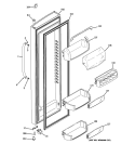 FRESH FOOD DOOR Diagram and Parts List for GSHF6LGBBHBB  General Electric Refrigerator