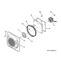 CONVECTION FAN Diagram and Parts List for PCB969SP3SS  General Electric Range