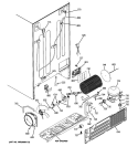 SEALED SYSTEM & MOTHER BOARD Diagram and Parts List for GSHS3KGZBCSS  General Electric Refrigerator