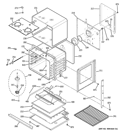 BODY PARTS Diagram and Parts List for JTP70BM1BB  General Electric Wall Oven