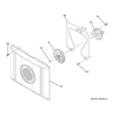 CONVECTION FAN Diagram and Parts List for JTP70SM1SS  General Electric Wall Oven