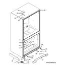 CASE PARTS Diagram and Parts List for PDSS0MFYERSS  General Electric Refrigerator