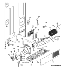 MACHINE COMPARTMENT Diagram and Parts List for PFSE5NJZBDSS  General Electric Refrigerator
