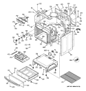 BODY PARTS Diagram and Parts List for JBP77SM4SS  General Electric Range