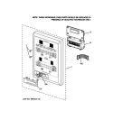 CONTROL PANEL Diagram and Parts List for PT970DR1BB  General Electric Microwave Oven Combo