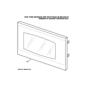 MICROWAVE DOOR Diagram and Parts List for PT970DR1BB  General Electric Microwave Oven Combo