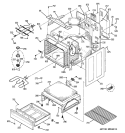 BODY PARTS Diagram and Parts List for JB670DP2WW  General Electric Range