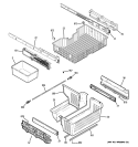 FREEZER SHELVES Diagram and Parts List for PGSS5RKZASS  General Electric Refrigerator