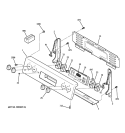 CONTROL PANEL Diagram and Parts List for JBP35DM2CC  General Electric Range