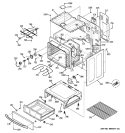 BODY PARTS Diagram and Parts List for JBP35SM3SS  General Electric Range