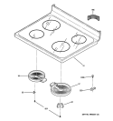 COOKTOP Diagram and Parts List for JBP62SN2SS  General Electric Range