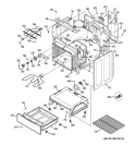 BODY PARTS Diagram and Parts List for JBP62SN2SS  General Electric Range